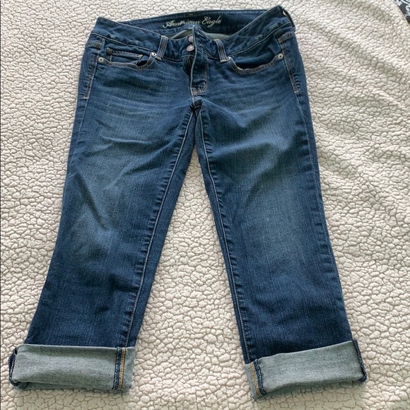 American Eagle cuffed artist stretch capris size4 - Picture 1 of 9